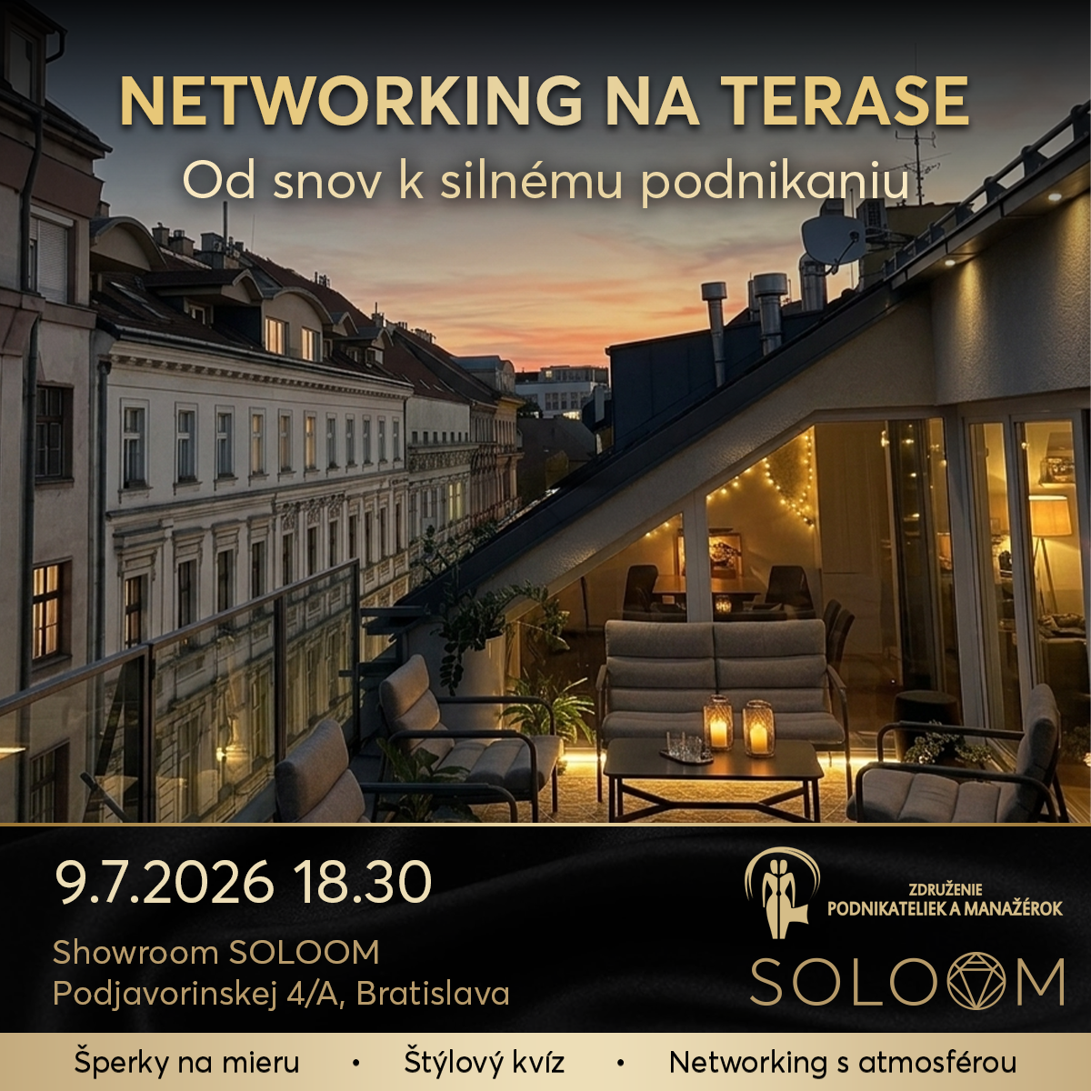 NETWORKING NA TERASE: Od princeznej ku kráľovnej biznisu – Obrázok 1
