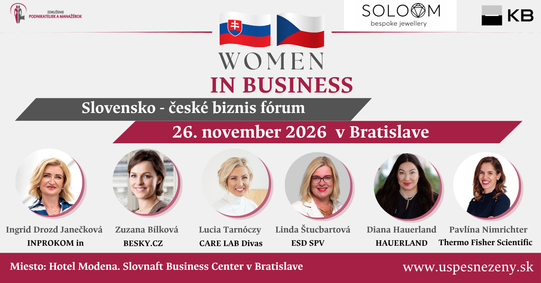 Women in Business, Slovensko - české biznis fórum – Obrázok 1