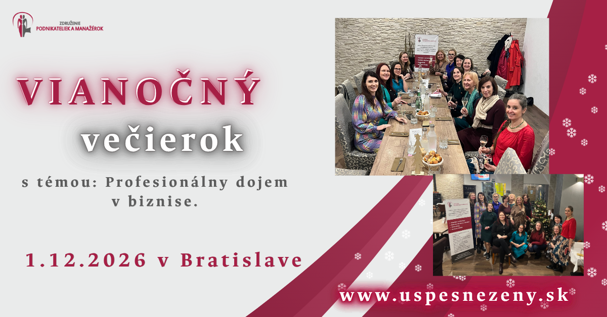 Vianočný večierok s podnikateľkami a manažérkami – Obrázok 1